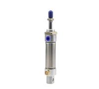 Cilindro pneumatico ad aria, MTA Alesaggio 16 20 25 32 40 50 63 mm Corsa 25-300 rotondo con molla a semplice effetto Ritorno a Spring entend(Stroke 25mm sca,MTA16)