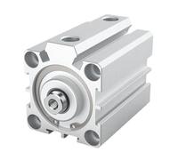 Cilindro pneumatico compatto SDA16 20 25 32 40 50 63 80 100mm Alesaggio 5-100mm Corsa A doppia azione Cilindro pneumatico in lega di alluminio(Stroke 25mm,BORE 25mm)