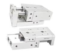 Cilindro pneumatico della tavola scorrevole di precisione a doppio asse Corsa multipla(Stroke 75mm,Bore 8mm)