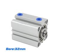Cilindro pneumatico, Fuoco cilindro pneumatico con aria compatta in serie 32 mm a 5 10 15 20 25 30 35 mm Scate di alta qualità a doppio cilindro di recitazione per comodità(SDA32X20,-SB)