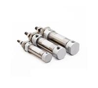 Cilindro pneumatico in acciaio inox mini cilindro MA16/20/25-25X50X75X100X125X150X200S-U piatta(Stroke 25mm,Bore 20mm)