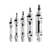 Cilindro pneumatico standard a doppio effetto con attacco singolo CD85N10, 12, 16, 20, 25-60, 80 e 100 A, 1 pezzo. (210-C, CD85N25)