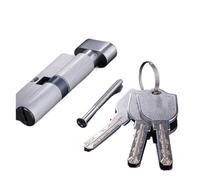 Cilindro Profilato Chiave Cilindro della porta 120mm Sicurezza per 70mm Spessore Blocco serratura Interno Camera da letto Living Lock Maniglia 3 pezzi Tasto d'ottone Cilindro Sicurezza Porta(1)