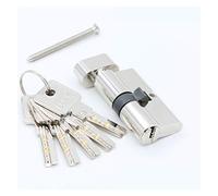 Cilindro Profilato Chiave Cilindro Serratura di Sicurezza 55-90 mm in Ottone e Rame, con 5 Chiavi per Porte Interne Cilindro Sicurezza Porta(DC 75MM)