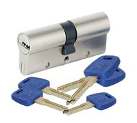 Cilindro Profilato Chiave Universal Security Porta cilindro bianco di rame chiave interna Blocco Nucleo GP + Serie B 60-95mm 30 / 30MM-30 65MM Cilindro Sicurezza Porta(85(30knob 55MM))