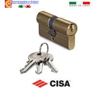 Cilindro Profilo Europeo Sagomato CISA LOGO 08010 Con 3 Chiavi Da 53 a 79 mm