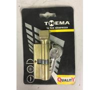 Cilindro Sagomato centrale Thema Made In Italy 30-30mm 70 mm totale ottonato New