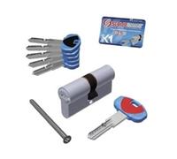 Securemme cilindro cromo satinato evok1 5 chiavi mm. 75 (30+45) - Securemme