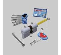 CILINDRO SAGOMATO EVO K1 CON PREDISPOSIZIONE POMOLO SECUREMME 60 mm (25-10-25)