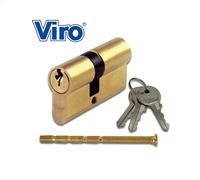 CILINDRO SAGOMATO OTTONATO VIRO MM. 70 (30+40) + 3 CHIAVI