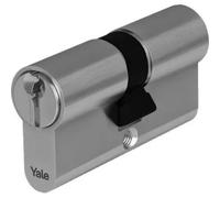 CILINDRO SAGOMATO YALE CROMATO MM. 57 (27+30) + 3 CHIAVI