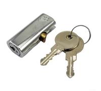Cilindro scorrevole in lega di zinco con 2 chiavi per il fissaggio di armadi, tra cui espositori per gioielli, cassetti da ufficio, archivi e cassette degli attrezzi (B)