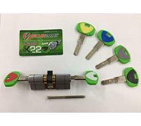 CILINDRO SECUREMME DI SICUREZZA evoK22 DCS mm. 60-60, SISTEMA DI CIFRATURA MECCANICO a profilo europeo, doppia funzione frizionato