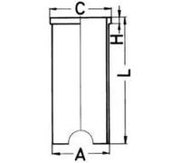 Kolbenschmidt Canna cilindro 89163190 per VW, Audi, Seat, Skoda, Volvo