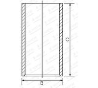 Cilindro Semi senza anello camicia 14-014120-00 GOETZE ENGINE