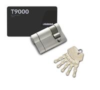 Cilindro Serratura 30 10 mm con chiave AB, 5 chiavi master e scheda codice, serratura di sicurezza a prova di rottura a semicilindro