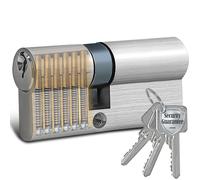 Cilindro Serratura 40/40 per Porta Blindata, 80mm Cilindretto Esterno con 3 Chiavi, Installazione Facile, Set di Cilindro Europeo