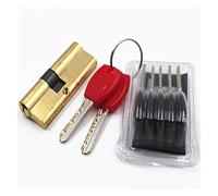 Cilindro Serratura,Cilindretto Serratura Porta 65 70 80 90 95 100 110mm Cilindro di blocco AB Key Anti-Furto Brass Porta serratura con maniglia camera da letto estesa(95(47.5 47.5))