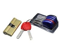 Cilindro Serratura,Cilindretto Serratura Porta Cilindro Hardware Porta Polarizzato Blocco 65-110MM AB Chiave Anti-Theft Ingresso Brass Door Lock Allungato Nucleo Estesa Su Misura(85(37.5 47.5))