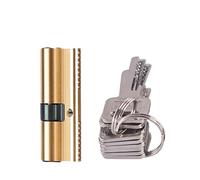 Cilindro Serratura,Cilindretto Serratura Porta Rame puro Anti - Furto serratura della porta nucleo 65 70 80 90 115 millimetri in ottone cilindro con AB chiave anti-furto di blocco(80mm 40and40)