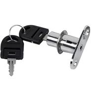 Cilindro serratura for mobili 2 pezzi Serrature a camma 23mm 32mm Chiavistello for porta con linguetta for scorrevole for armadio in legno chiave Hardware in lega(32mm)