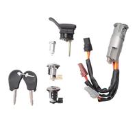 Cilindro serratura portiera auto Interruttore di accensione Portellone posteriore Coperchio serbatoio carburante Gruppo serratura con 2 chiavi 4162F7 for Citroen for ZX (N2)