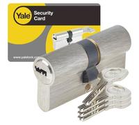 Cilindro serratura sbloccabile YALE - Per porta esterna / d'ingresso - 6 perni - 4 chiavi - 40 x 40 mm
