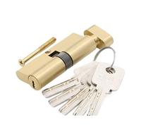 Cilindro Serratura Serratura a barilotto for porta Sicurezza hardware for 70 / 75MM Cilindro dorato for interna a pressione Maniglia Chiave in ottone e rame(70mm 3b)