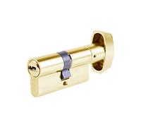 Cilindro T60 TESA profilo EURO a bottone 40Bx50, leva R15, finitura ottone. 5 chiavi.