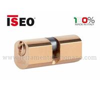 CILINDRO TONDO OTTONATO ISEO ART. 840027277 DIAMETRO MM.22 CON 3 CHIAVI