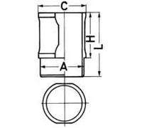 Cilindro trattamento finale 88592110 KOLBENSCHMIDT per ALFA ROMEO 75 164 ALFETTA