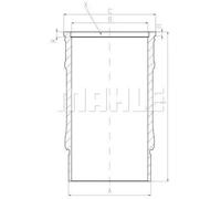 Camicia del cilindro MAHLE 001 LW 00143 001