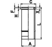 KOLBENSCHMIDT 89599110 Canna cilindro