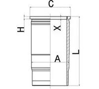 Cilindro trattamento finale con anello camicia 89938110 KOLBENSCHMIDT per MAN