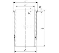Camicia del cilindro MAHLE 439 WN 02 01