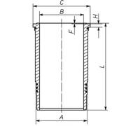 Cilindro trattamento finale senza anello camicia 454 WN 03 00 MAHLE