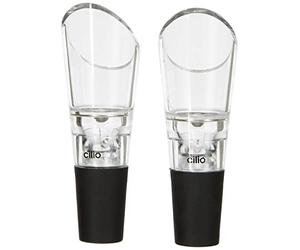 Cilio 205091 versatori vino NERO, Acciaio Inossidabile, 8 x 4 x 9,5 cm