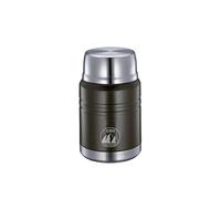 Cilio 545524 - Contenitore per alimenti in acciaio INOX, 9 x 9 x 16 cm, colore: Nero