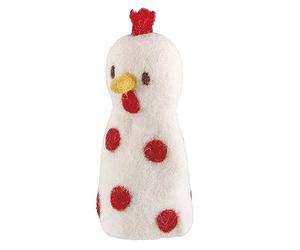 Cilio C470581 - Scaldavivande per uova sode, commercio equo e solidale, colore: bianco/rosso