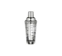 CILIO Cocktail shaker con ricette 0,4 l vetro/acciaio inox argento