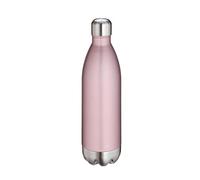 cilio Elegante borraccia in acciaio inox, 1 litro, oro rosa, a prova di perdite, thermos anche per bevande gassate, mantiene caldo fino a 18 ore e freddo per 24 ore