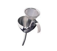 Cilio Burgundy - Imbuto per travaso vino, in acciaio INOX lucido, con filtro