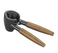 cilio Schiaccianoci KNACKI LEGNO | Metallo laccato, manici in legno | Cracker per nocciole, noci e molto altro | Superficie interna scanalata | Adatto come apribottiglie con tappo a vite/tappi di