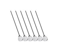 Cilio Set di 6 cucchiaini da pozzo con cannuccia