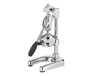 Cilio Spremiagrumi manuale AMALFI | acciaio inossidabile | spremiagrumi manuale per il 25% in più di succo | basso sforzo | spremiagrumi professionale | 22,5 x 19,5 x 43,5 cm, cromato