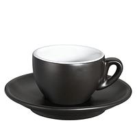 cilio Tazza da caffè opaca Roma in porcellana con piattino