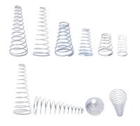Cilky 10 pz Torre Molle Cono Conico Molla di Compressione in Acciaio Inox 304 Conico Molla di Pressione Diametro del Filo 0.3-0.8mm Compressione di Piccole Molle (Size : 10pcs 0.4 * 7-11 * 12mm)