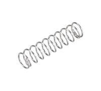 Cilky Molla di compressione 5 pezzi da 1,6 mm, acciaio per molle, diametro esterno 18 mm, dimensione filo 1,6 mm, lunghezza compressa 35-50 mm, lunghezza libera 70-100 mm, tono argento, 5 pezzi Compre