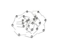 Cilky Molla di Torsione a Forma di V da 10 Pezzi, Molla di Torsione in Acciaio per Molle con Diametro del Filo di 1,4 mm Compressione di Piccole Molle (Size : Stainless Steel)