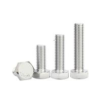 Cilky Viti Metalliche 1/2/5/PZ 304 Acciaio Inossidabile M6 a M12 0,75/1,0/1,25/1,5 mm Viti a Testa Esagonale Esterna Filettatura fine Denti Esagonali Esterni Passo(30mm,5pcs - M6X0.75)